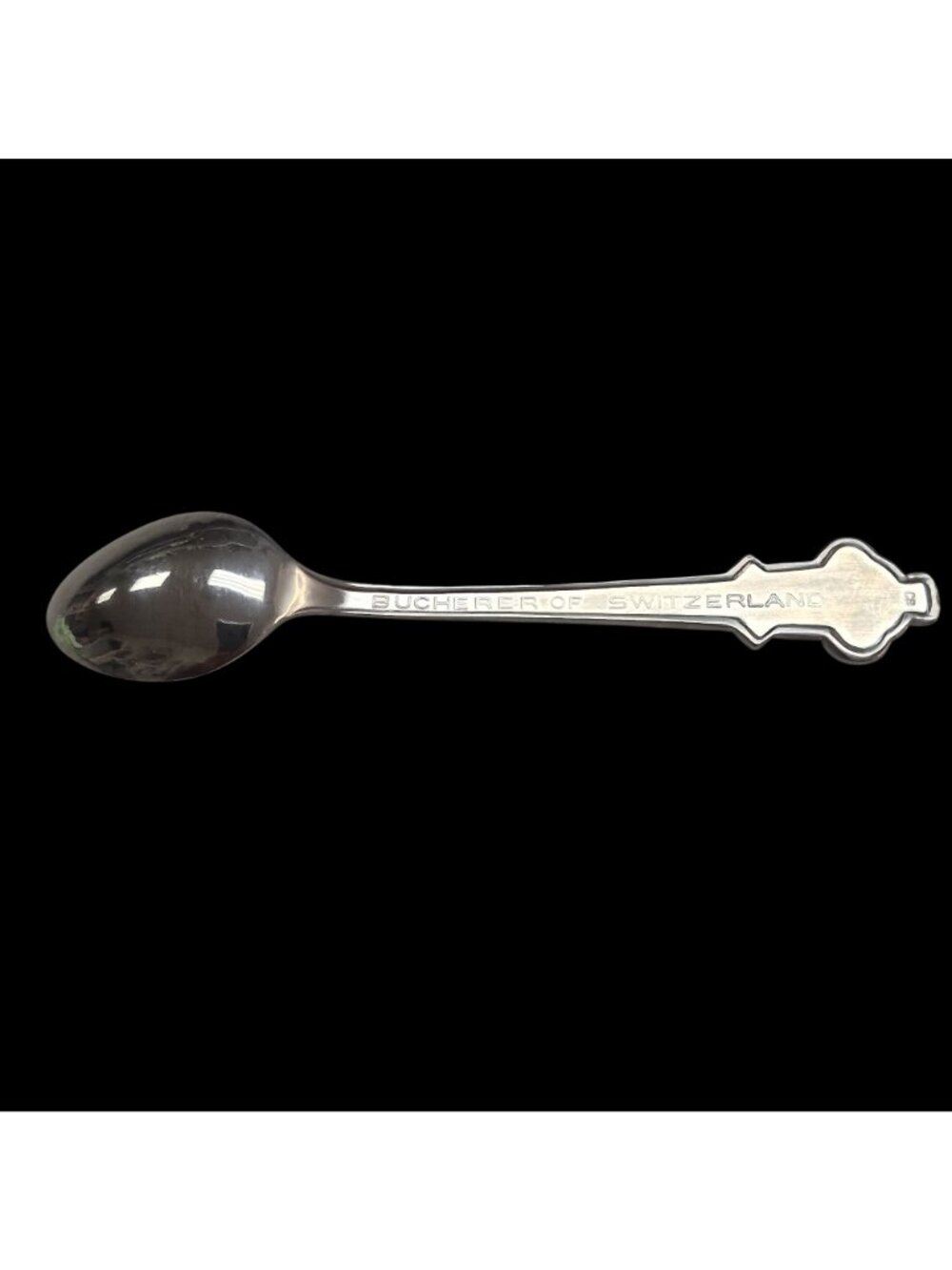 Rolex Bucherer Lugano Collectible Silver Souvenir Spoon Engraved Design Switzerl - Picture 5 of 11